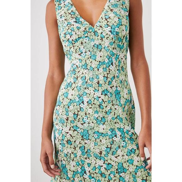 RAILS Women's Audrina Dress Size L In Emerald Bloom - Picture 2 of 10